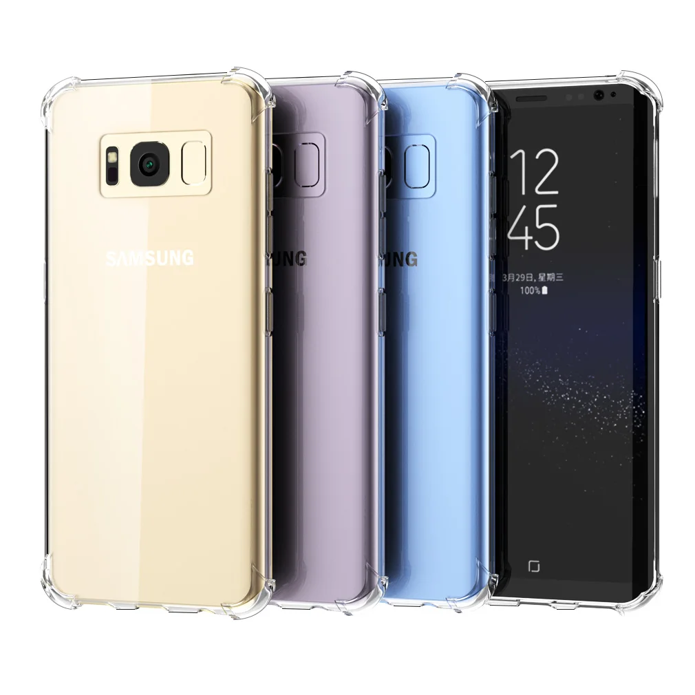 Силиконовый чехол для samsung Galaxy A5 A3 2017 J3 J5 S8 S9 плюс S7 край мягкая обложка анти knock