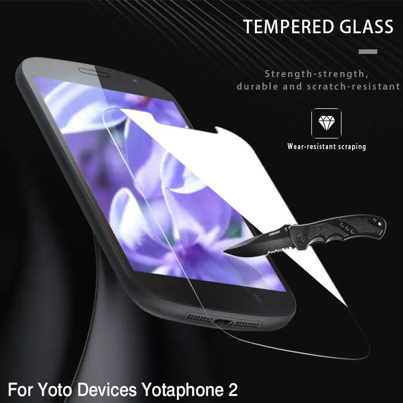 Для Yota устройства Yotaphone 2 закаленное Стекло спереди фильм Экран протектор 5 0