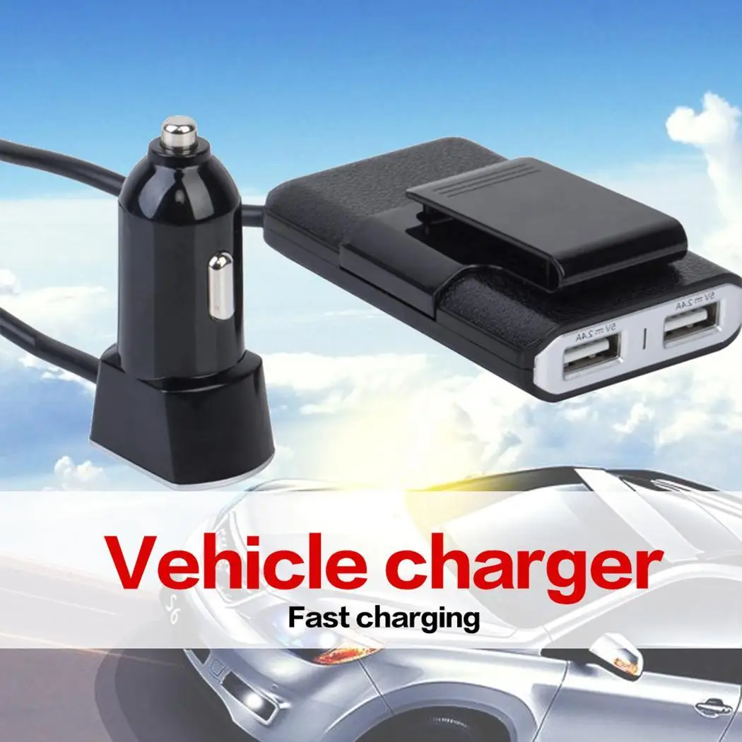 Универсальное автомобильное зарядное устройство 5 в 2 4 А с usb-портами usb-адаптер