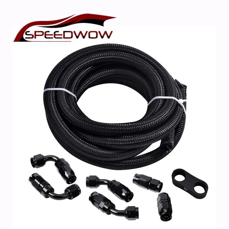 Алюминиевый Поворотный шланг SPEEDWOW 0/45/90 градусов наконечник шланга масляного