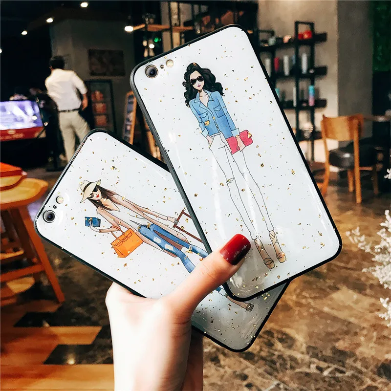 Lovebay для iPhone X XS MAX XR чехол на корпус телефона красивые девушки 7 8 6 S Plus прозрачные