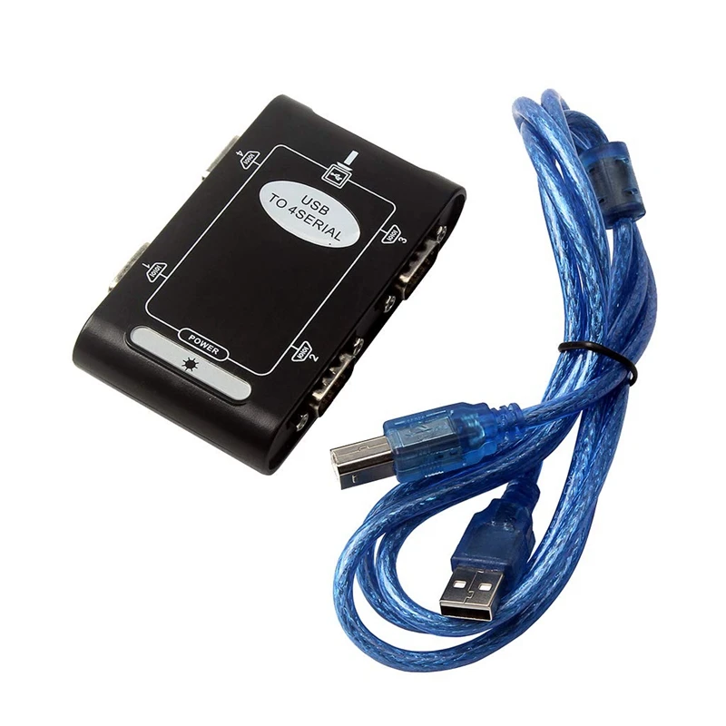 4 порта RS232 к USB 2 0 адаптер Последовательный DB9 COM конвертер контроллер