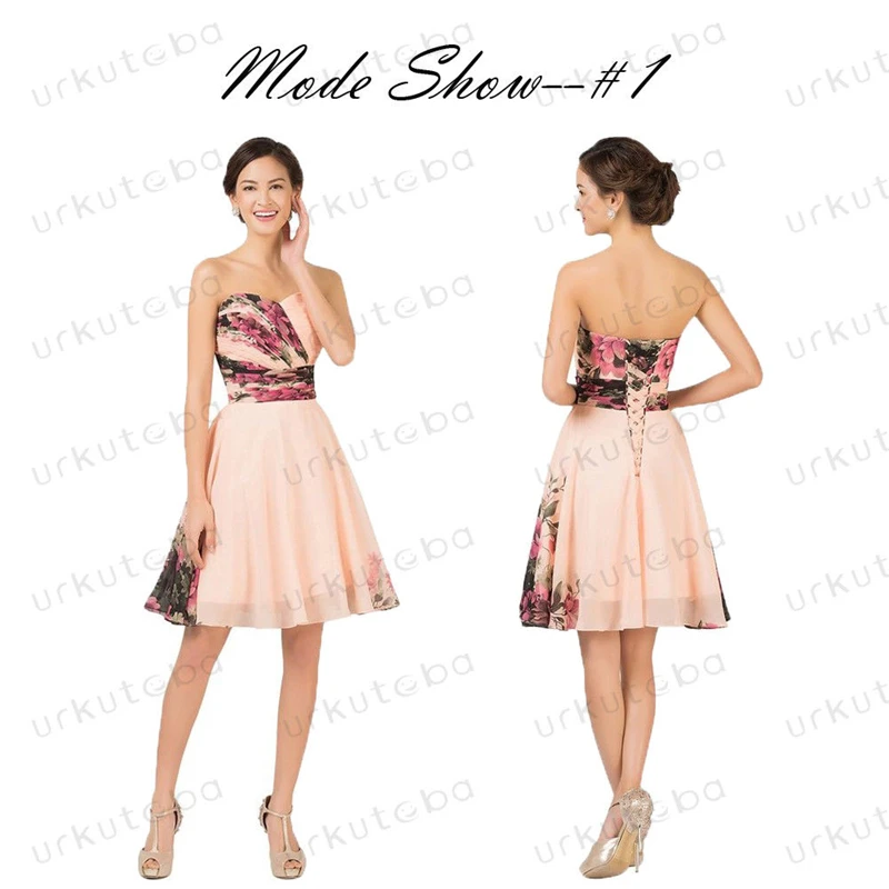 Evening Party Dress 4 Patterns Available Summer Floral Ball Prom Gown Women Formal Wedding Long&ampShort | Женская одежда