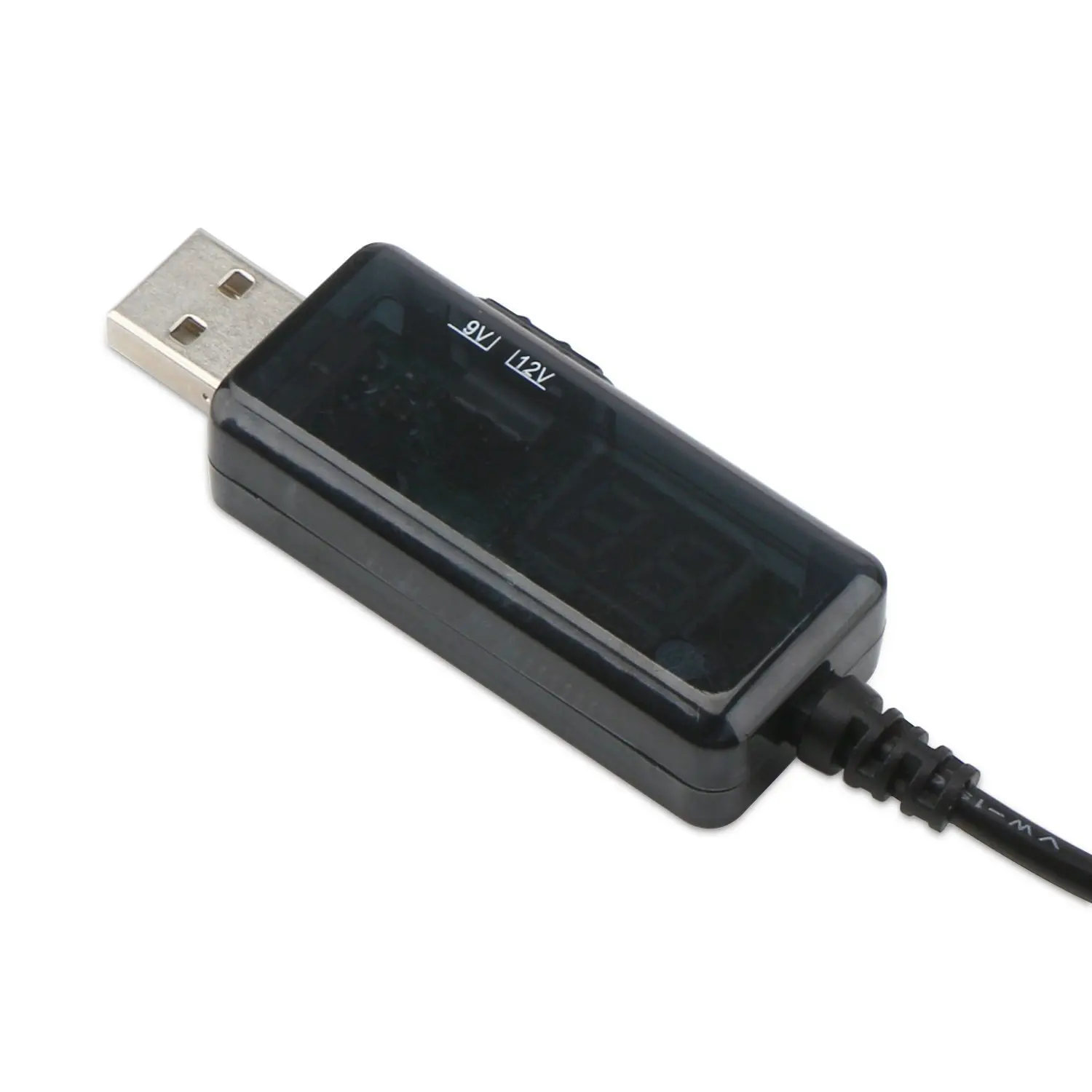 USB Boost кабель 5 в шаг до 9 12 В Регулируемый преобразователь напряжения 1А повышающий