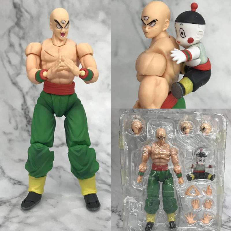 СВЧ Shfiguarts Shinhan Dragon Ball Z Tien Jiaozi общие подвижные фигурки Коллекция Модель ПВХ