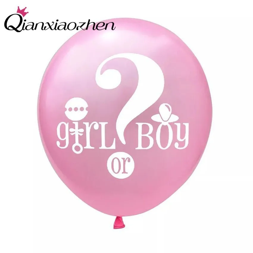 

Qianxiaozhen 20pcs Girl Or Boy Balloon Decoration Baby Shower Girl Boy Balloons Baby Shower Decorations Balloons (Without Rope)