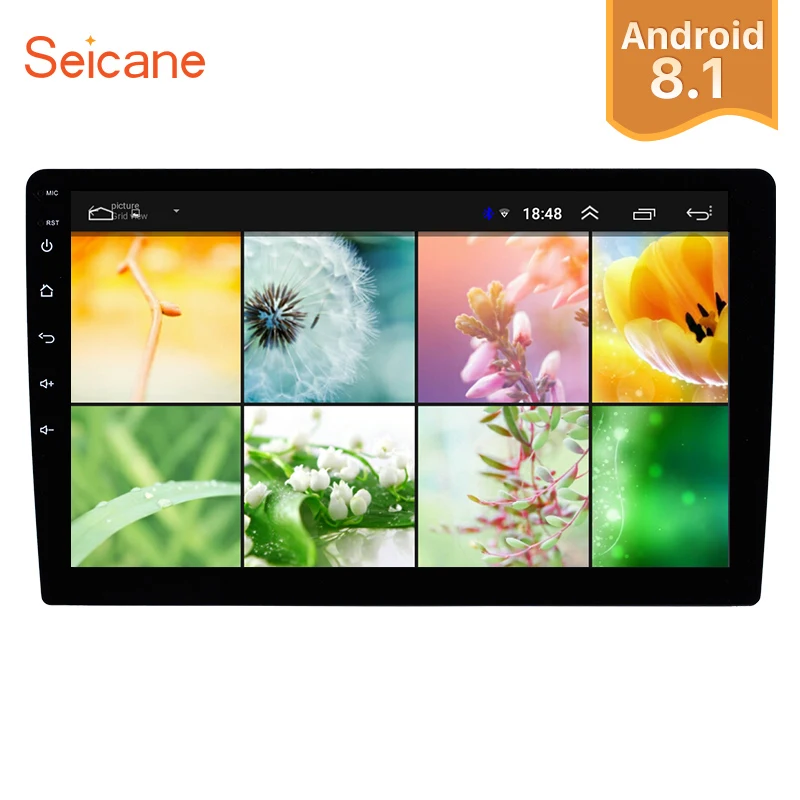 Универсальная автомобильная система GPS-навигации Seicane Android 8 1 10 дюйма 2 Din