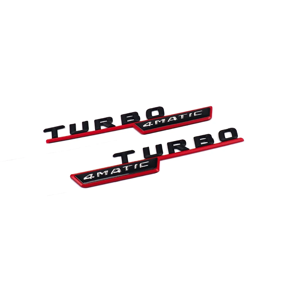 2xturbo 4matic для Mercedes Benz AMG W203 W211 W204 W220 W176 W213 CLA GLA эмблема значок наклейка на багажник
