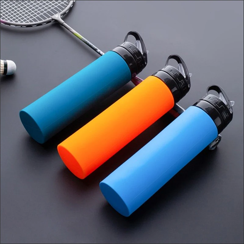

600ml Squeeze Water Bottles Collapsible Folding Silicone Sport Bicycle Drink Cup