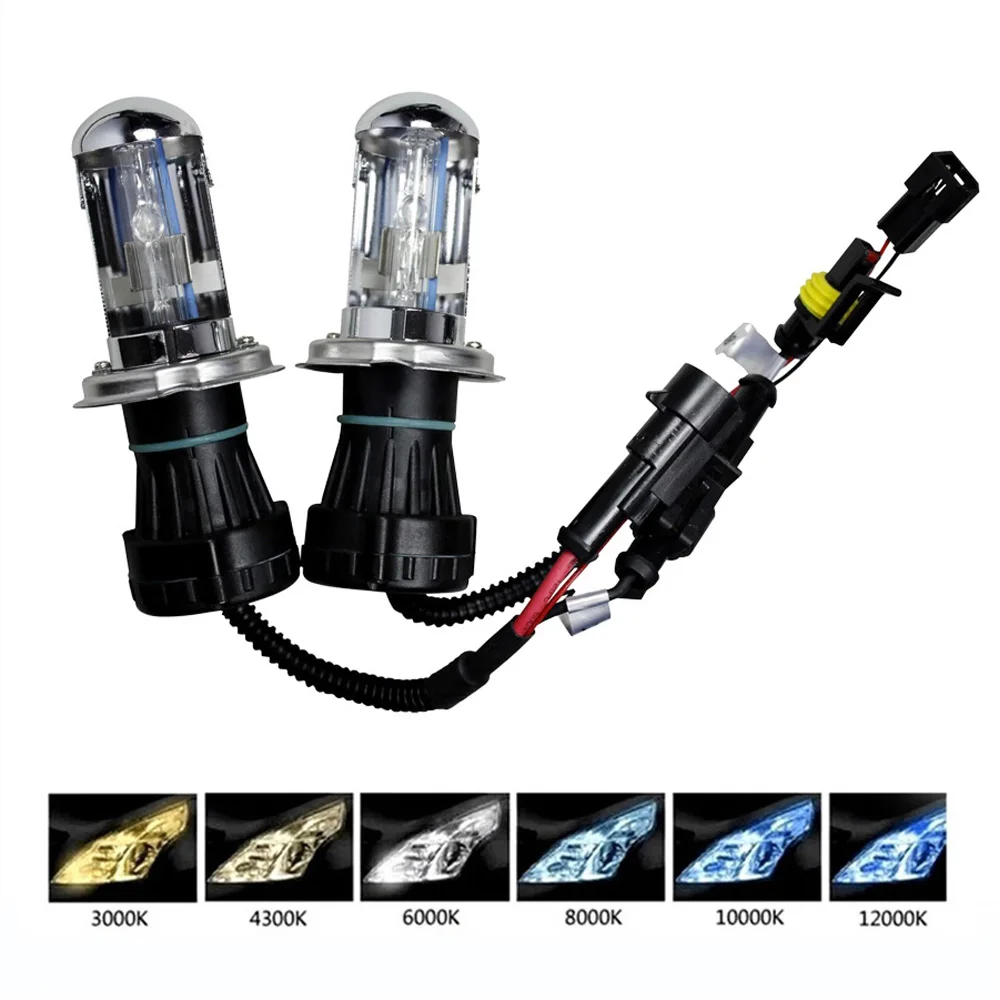 Тонкий балласт 55 Вт H4 3 HID комплект Лампа биксенон H13 hid Hi/Lo лампы bi xenon 9007 6000K 8000K 4300K
