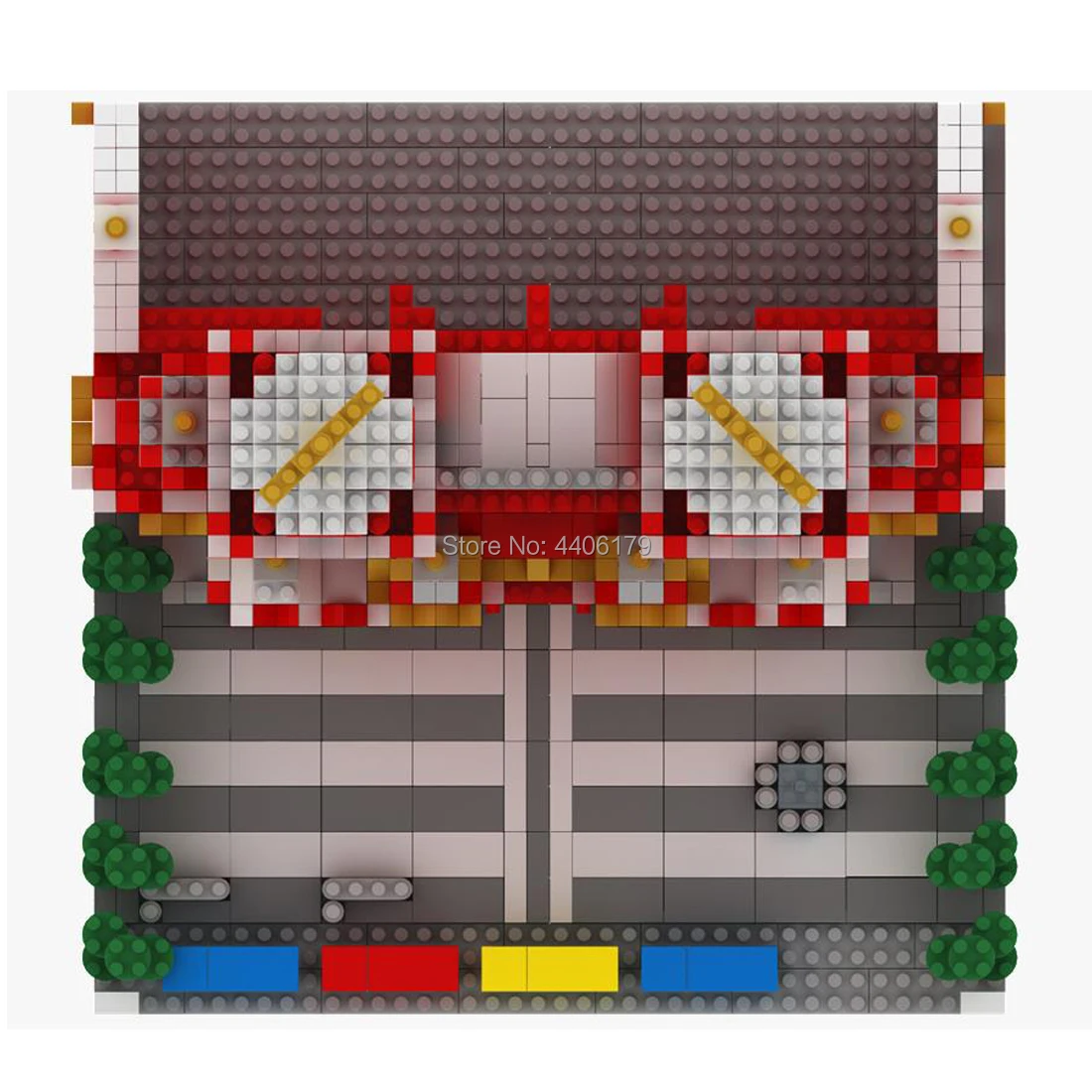 Горячая классическая творческая архитектура Красная площадь в Москве Россия мини-микро алмазная модель кирпичных игрушек в подарок.