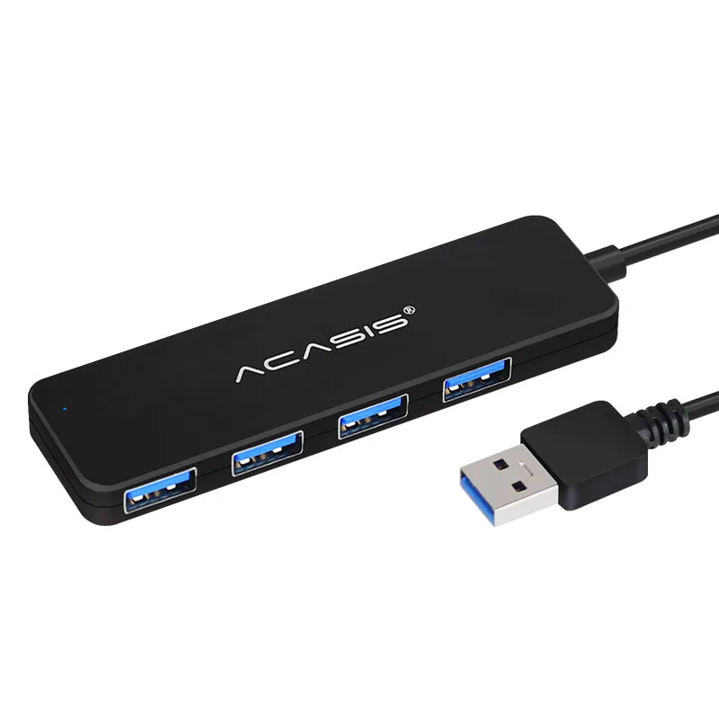 Acasis Hub Usb 4 порта внешний сплиттер с портом Micro зарядка для Imac аксессуары ноутбука