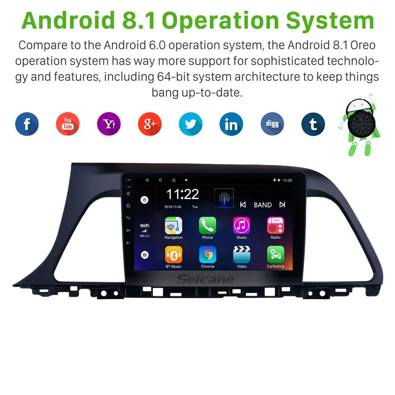 Seicane 2Din Android 6 0/7 1/8 1 9 &quotавтомобиль радио GPS Мультимедийный проигрыватель для 2015 2016