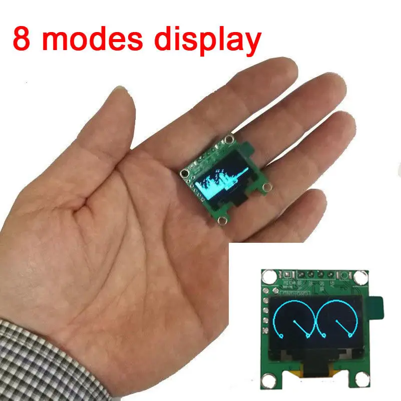 Мини 0 96 &quotOLED анализатор музыкального спектра MP3 ПК усилитель аудио индикатор