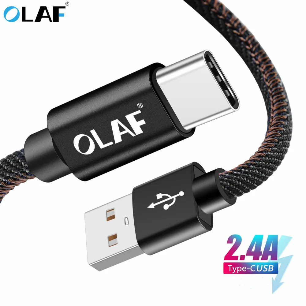 Кабель USB Type C OLAF 1 м 2 кабель для быстрой зарядки и передачи данных Samsung Galaxy S9 Note 9