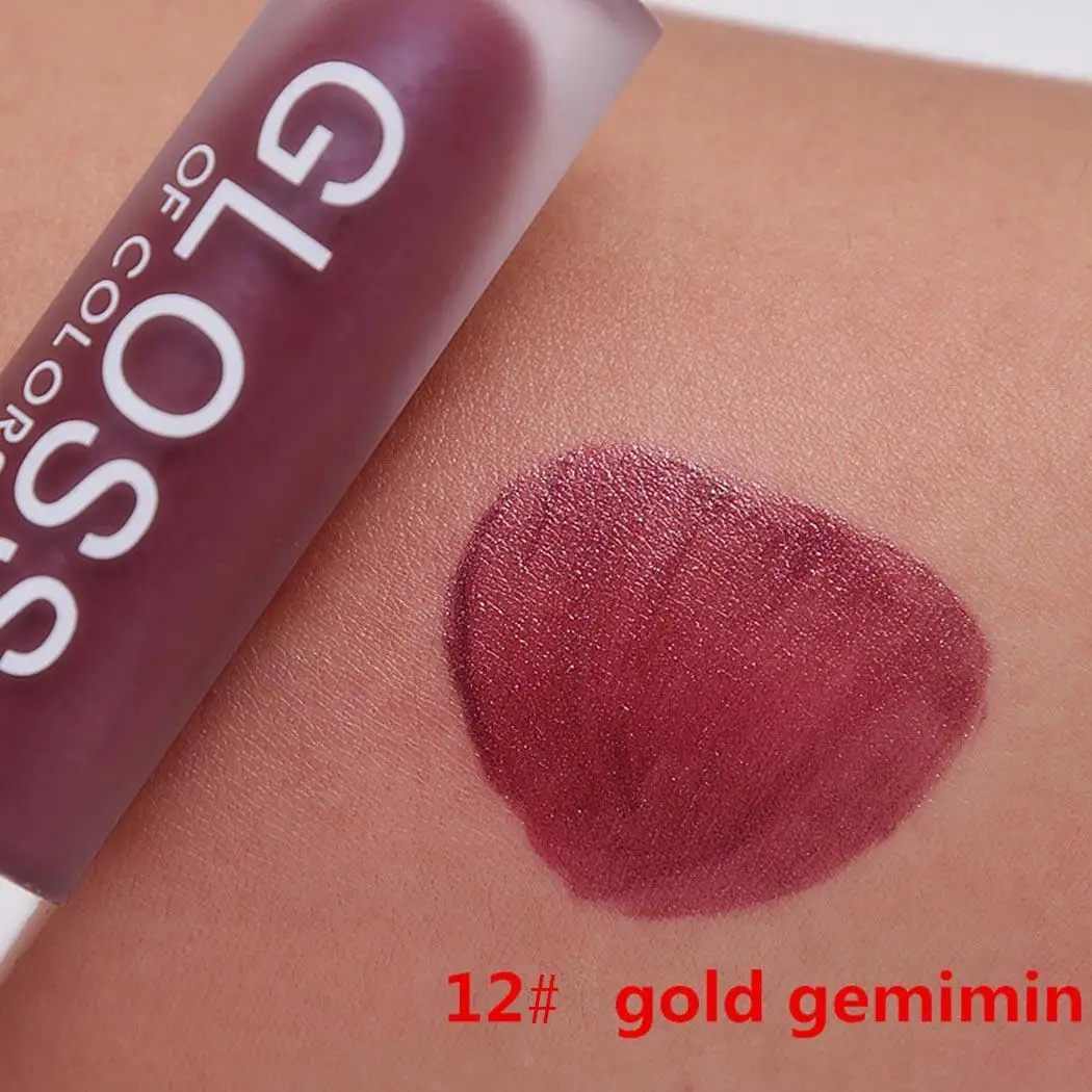 New Makeup Cosmetic Matte Long Lasting Waterproof Soft Lip Liquid Lipstick Color 1-Color 15 Gloss | Красота и здоровье