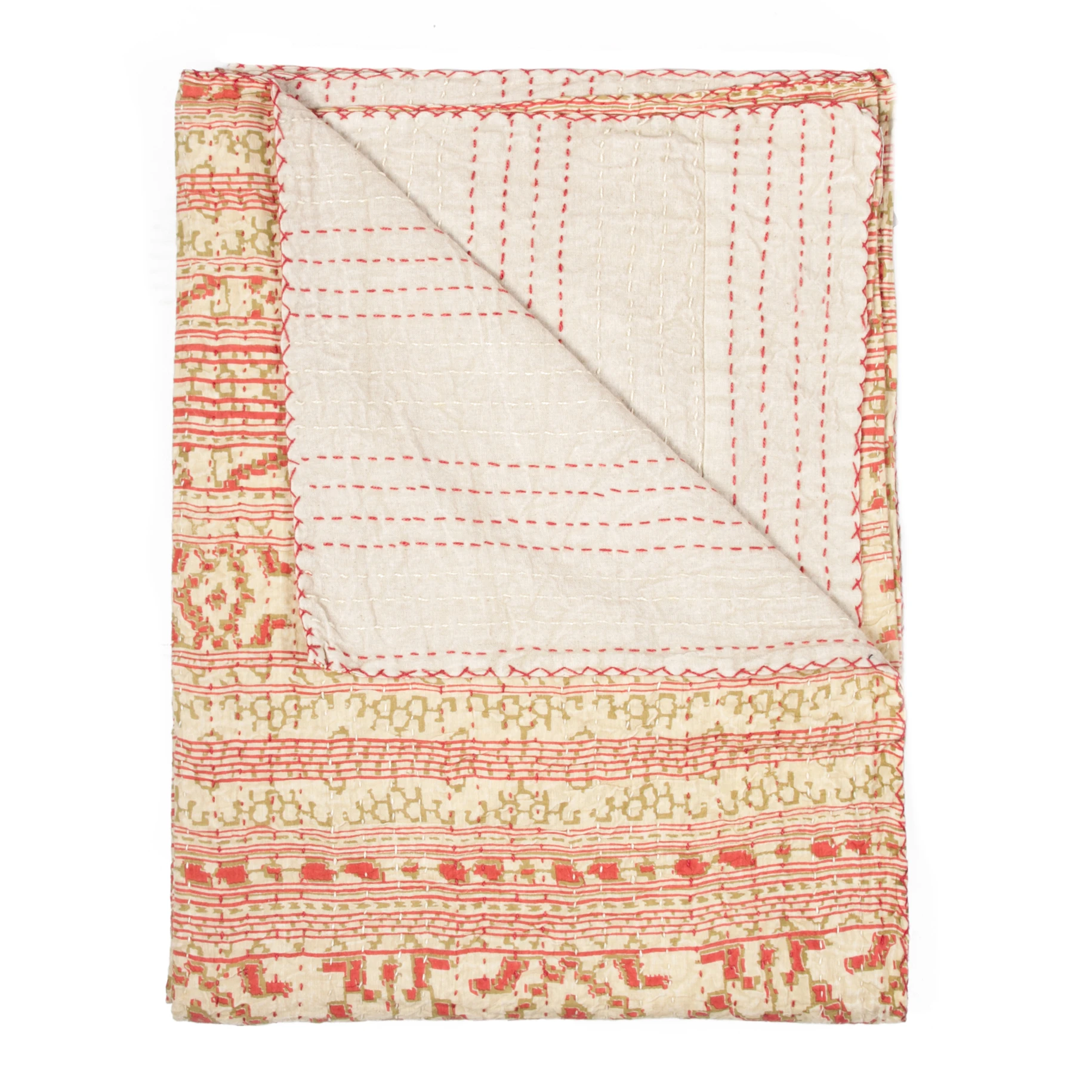 100% хлопок Винтаж Ручная работа KANTHA THROW 50 &quotX 70&quot 324|Шаль| |