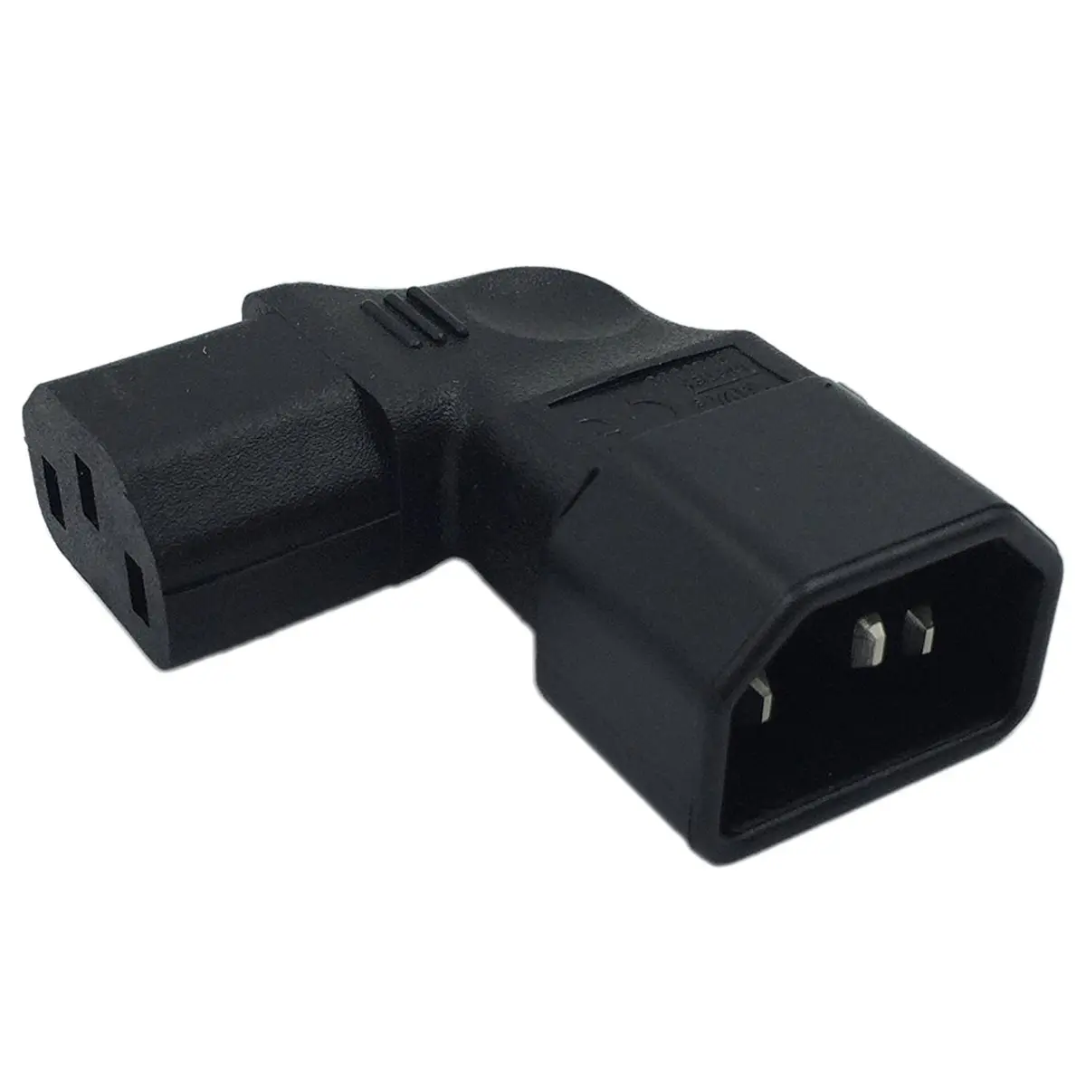 BMBY правый угол IEC 320 C14 3 контактный разъем для C13 женский PDU PSU UPS Мощность