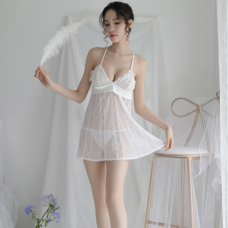 Сексуальная пижама женщина искушение Recoil Camisole Ночная юбка грудь собрать вместе