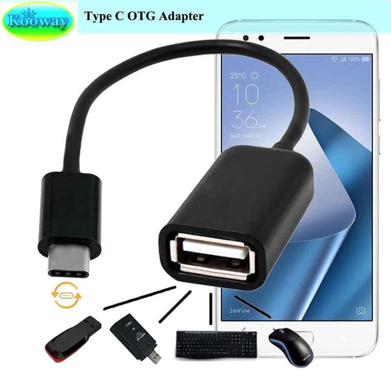 Адаптер Unidopro USB 3 1 Type C папа 2 0 Переходник хост OTG для Asus ZenFone 4 ZE554KL ZS551KL ZS571KL