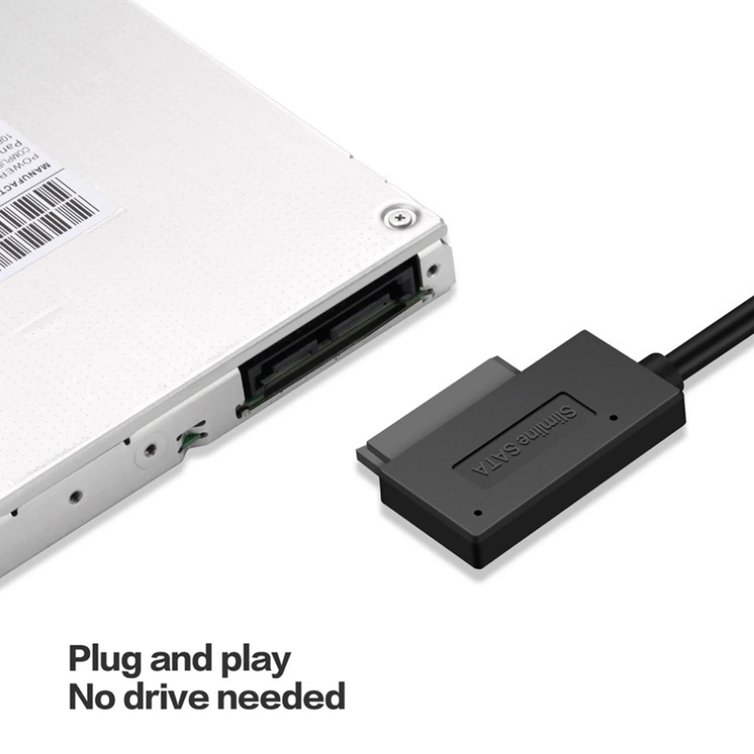 Besegad портативный USB 2 0 на SATA 7 6 13Pin адаптер конвертер кабель для ноутбука CD DVD rom
