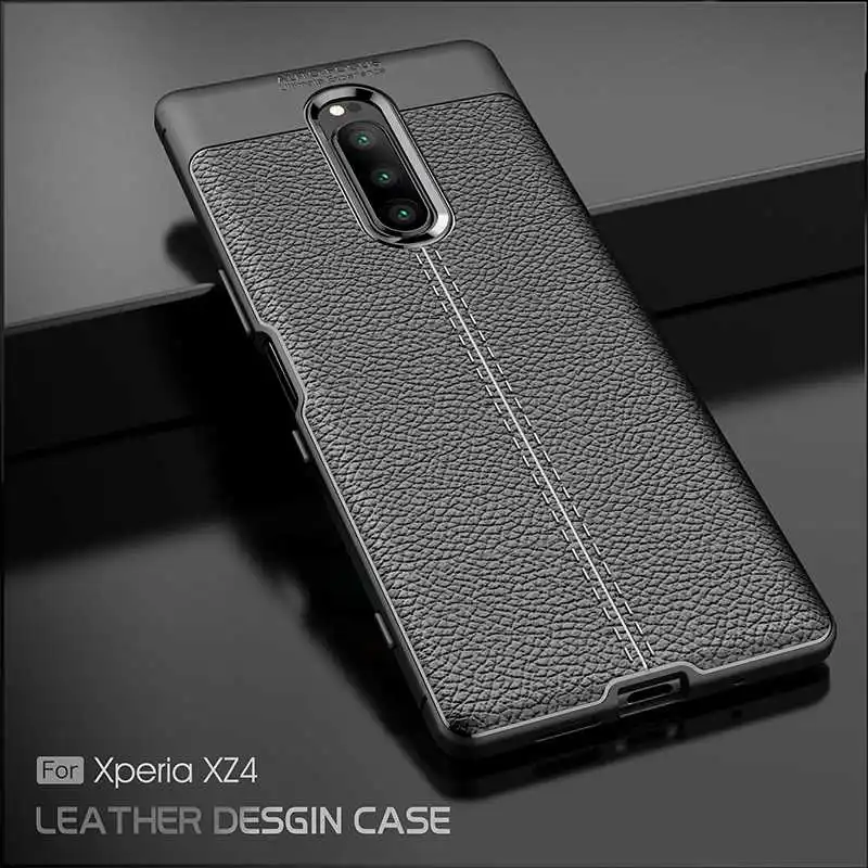 Mokoemi Личи шаблон Ударопрочный Мягкий 6 5 "для Sony Xperia 1 чехол для XZ4 сотового