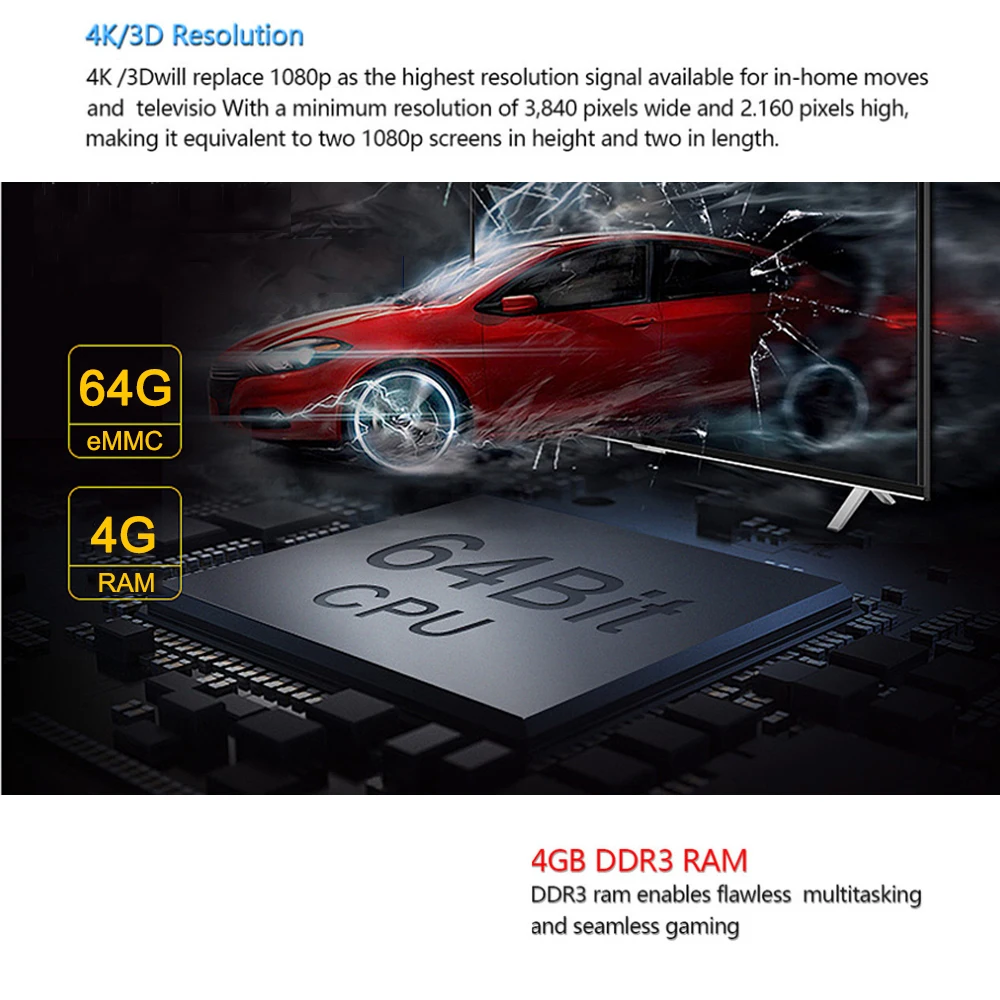 ТВ приставка X88 MAX + Android 9 0 четырехъядерный процессор RK3328 64 бит 4 ГБ/64 ГБ Smart 4K VP9 H.265