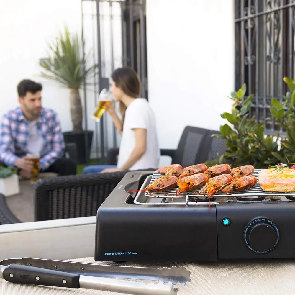 Электрическое настольное барбекю Cecotec PerfectSteak Way 2400 Вт гриль из нержавеющей стали