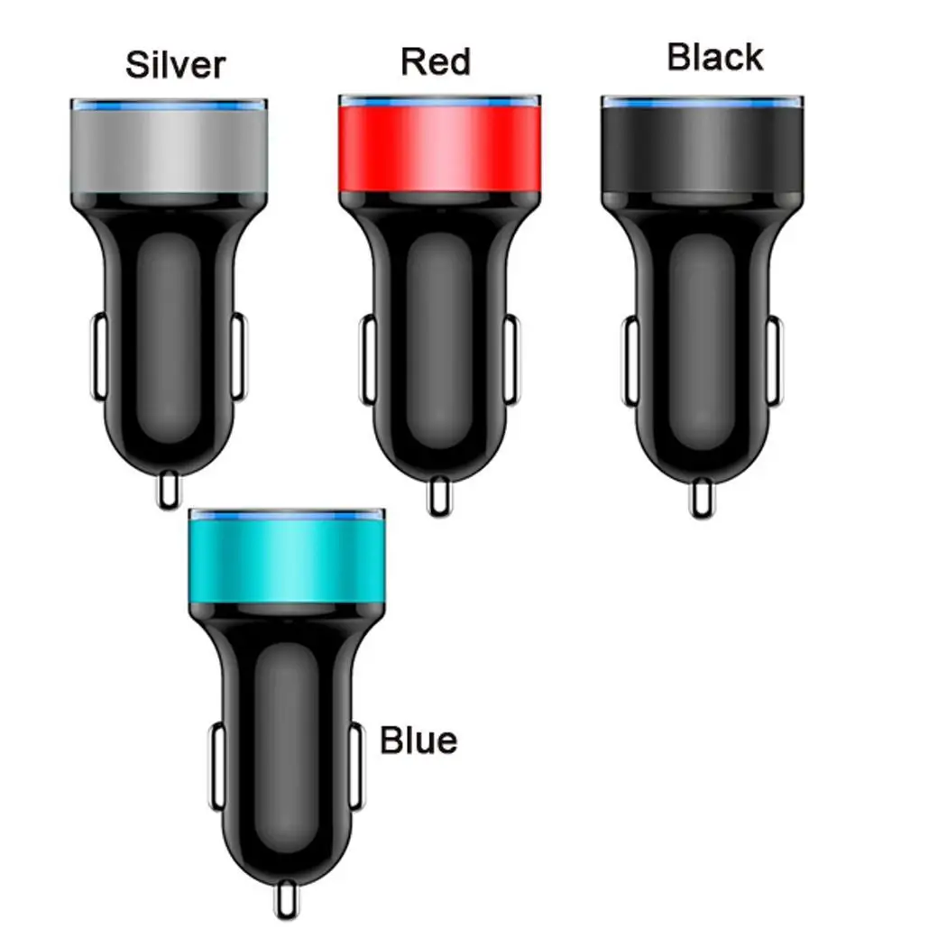 12-24V 3.1A USB Автомобильное зарядное устройство LED дисплей двойной быстрая зарядка