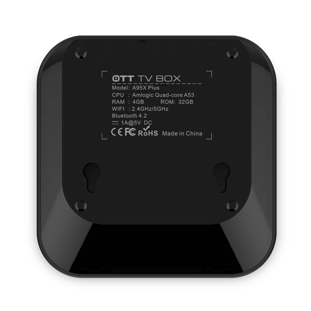 ТВ приставка A95X Plus Amlogic S905YII Android 8 1 4 Гб + 32 ГБ 2 4G /5G Wi Fi USB3.0 BT4.2 поддержка 4K H.265 умный