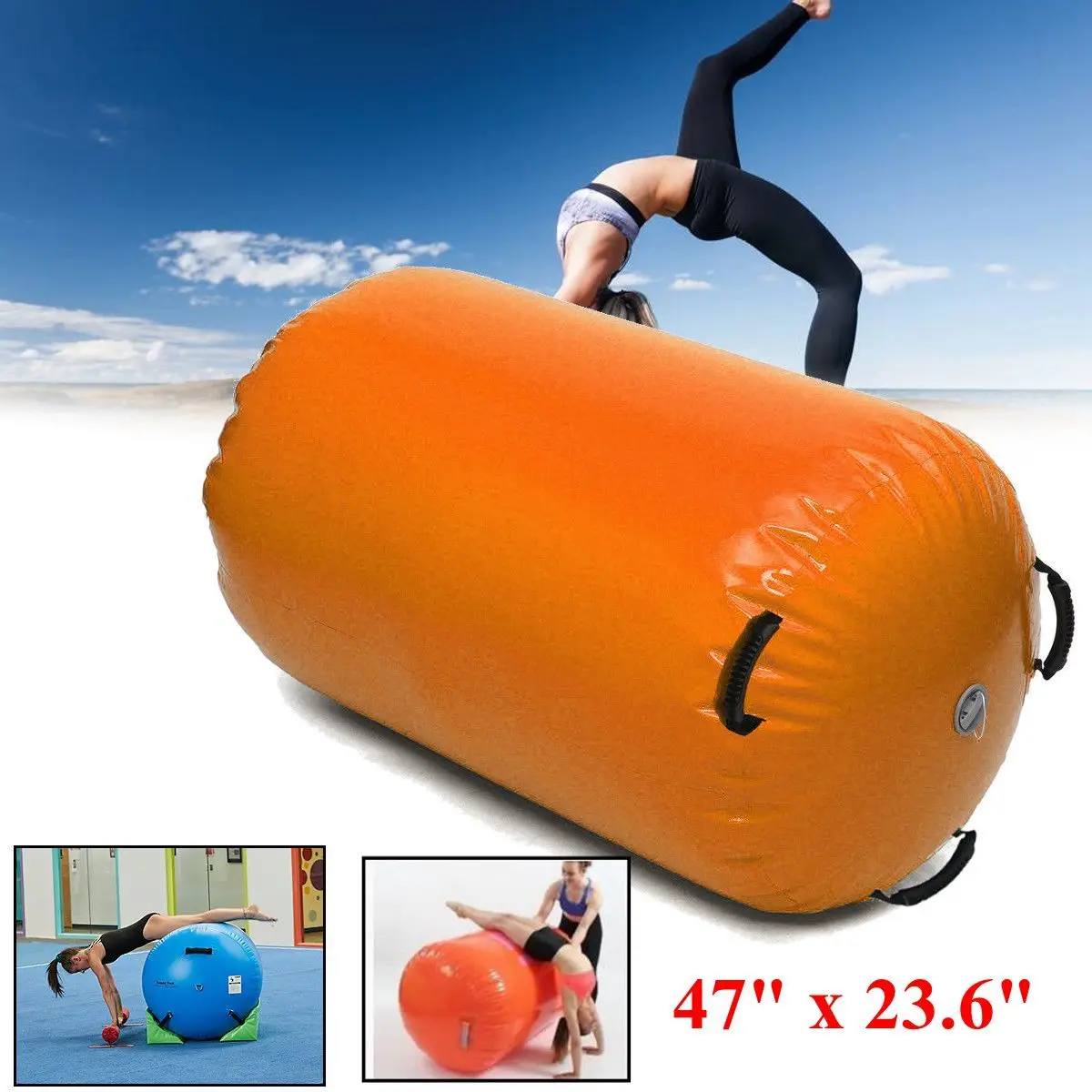 Бесплатная доставка 120х60 см фитнес надувной валик для дома большая Йога