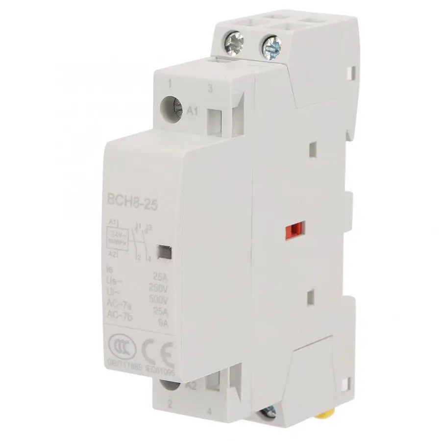2P 25A 24V 2NO 50/60HZ Din Rail AC контактор для дома высокое качество | Обустройство