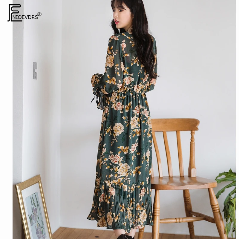 2019 весенне-осенние базовые платья хит продаж женское винтажное платье с
