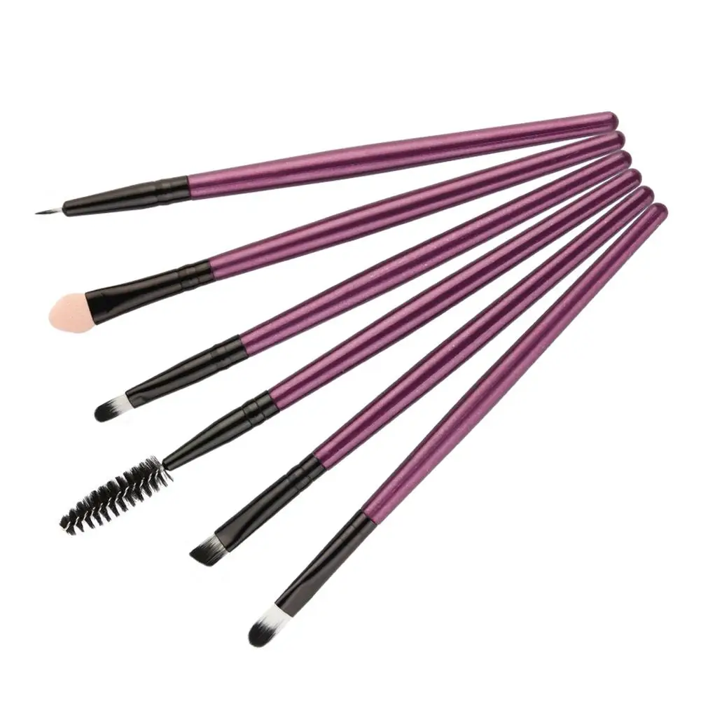 6 шт./компл. Pro Мода глаз Макияж расчёски для волос Тени век бровей подводка губ