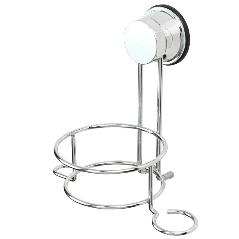 Hair Dryer Holders Bathroom Wall Shelf Stainless Steel Storage Racks Strong Suction Cup Not Drilling Organizer Hairdryer Rack | Дом и сад