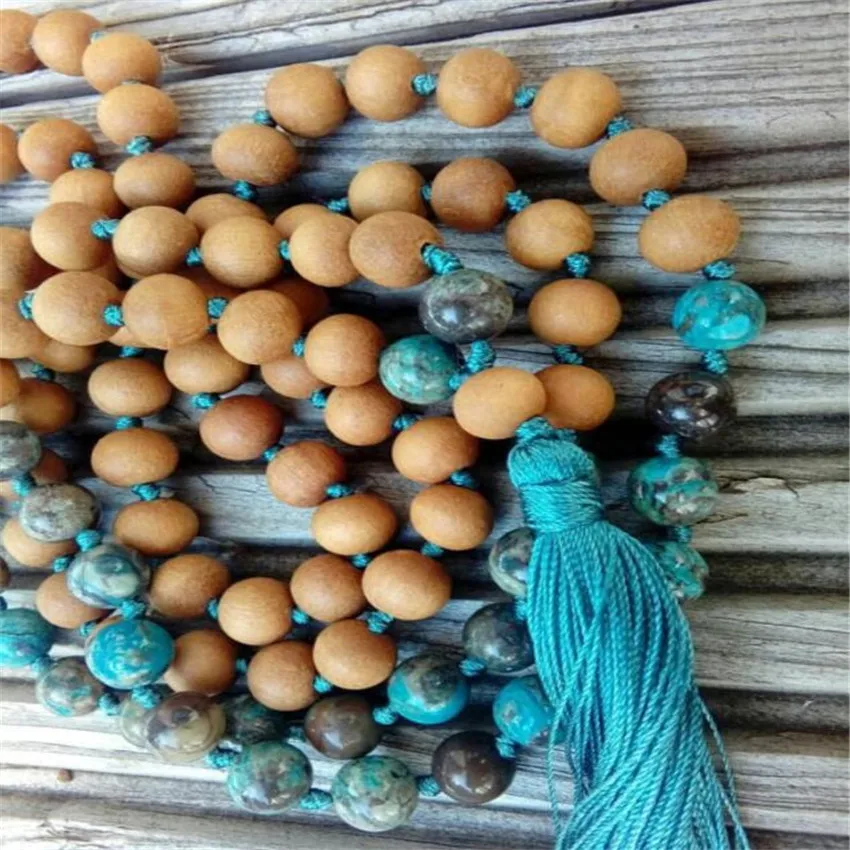 Кулоны с кисточками 108 ожерелье медитация бисерные благосклонность естественная