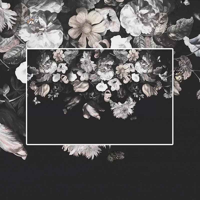 Европейский стиль ретро ностальгические расписанные вручную цветочные росписи