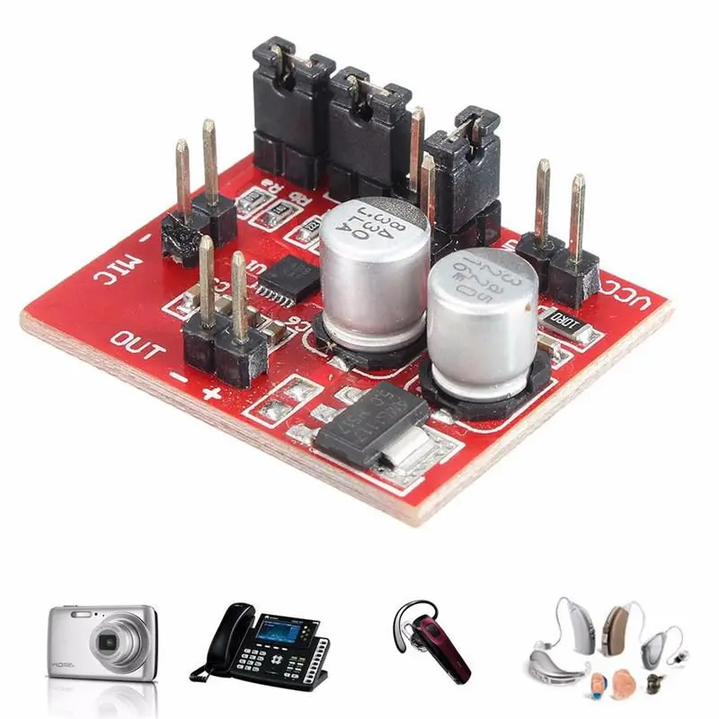 Модуль усилителя микрофона MAX9814 eletret функция AGC DC 3 6 12 В для Arduino акустическая плата