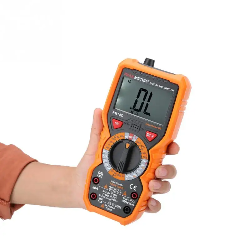 Цифровой мультиметр PEAKMETER PM18C интеллектуальный цифровой тестер сопротивления