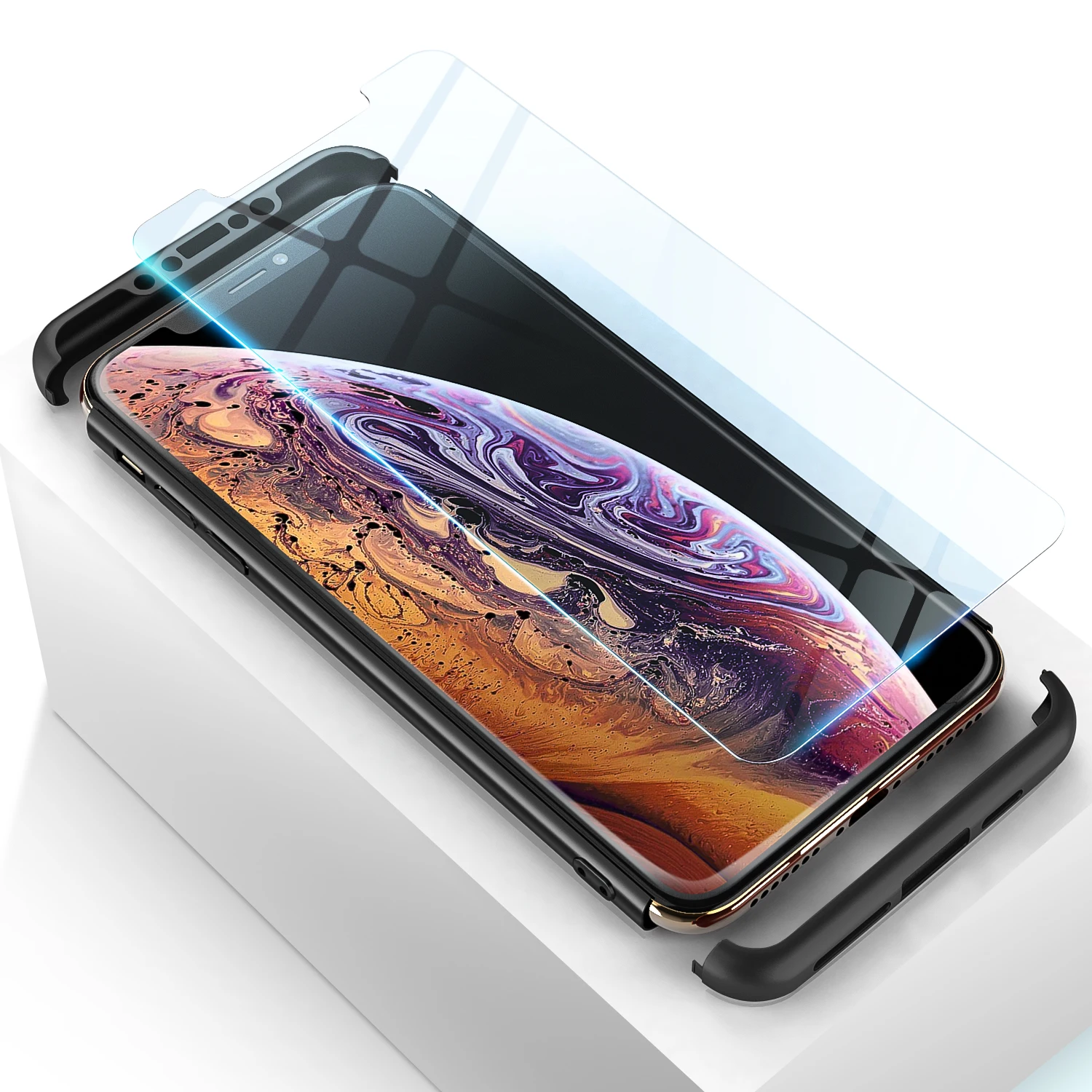 360 градусов чехол для Mate10 Lite Y5 Y6 Y8 Y9 чехлы huawei P Чехлы смартфонов Honor 9 7C Защитная