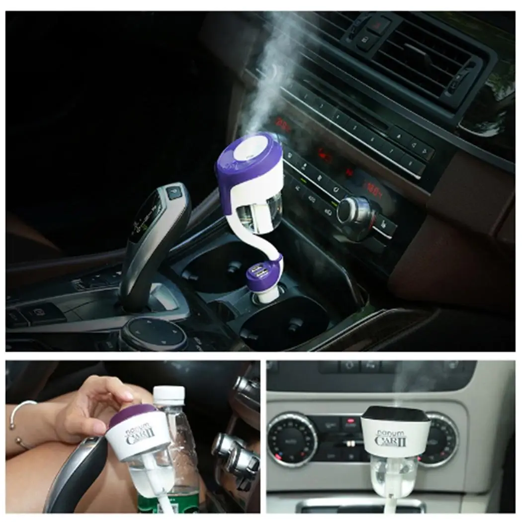 12/24 V Автомобильное USB Портативный воздушный увлажнитель прохладный туман Maker 50 мл