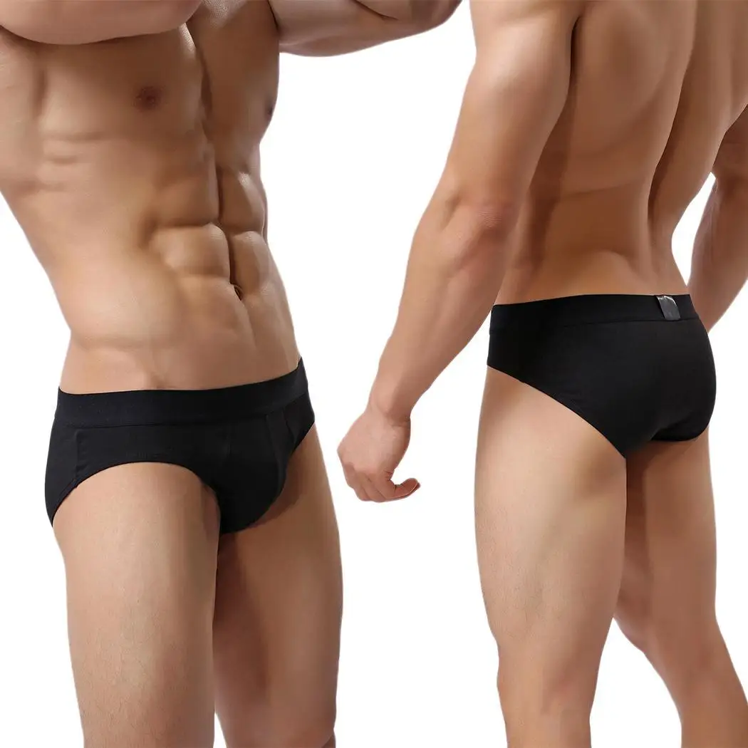Мужской повседневный эластичный комплект нижнего белья со средней талией с