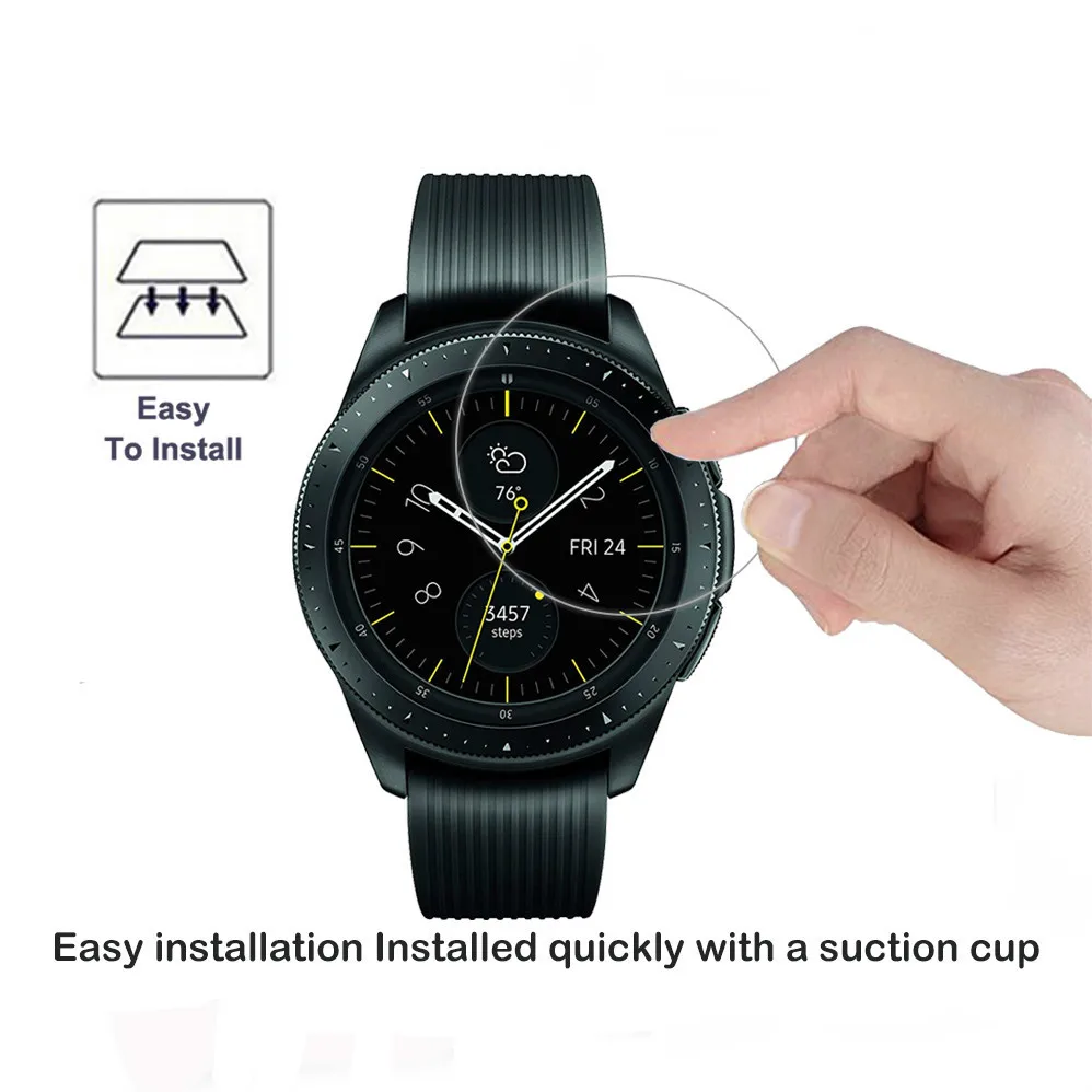 2 упаковки 0 3 мм 2.5D 9H прозрачное закаленное стекло Защита экрана для Samsung Galaxy Watch 42 46 пленка умных часов