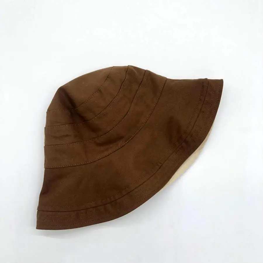 Рыбалка hat Детские Дети однотонная шляпа двойными бортами рыбак Солнцезащитная