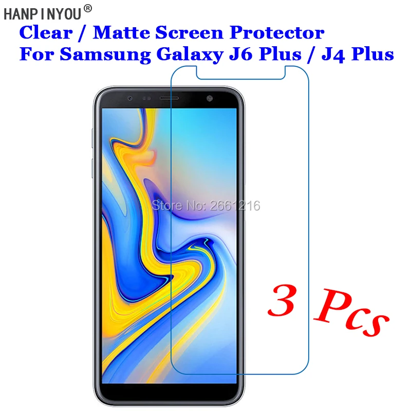 3 шт./лот для Samsung Galaxy J4 J6 Plus (2018) J415F J610F 6 0 дюйма HD Прозрачная/Антибликовая матовая