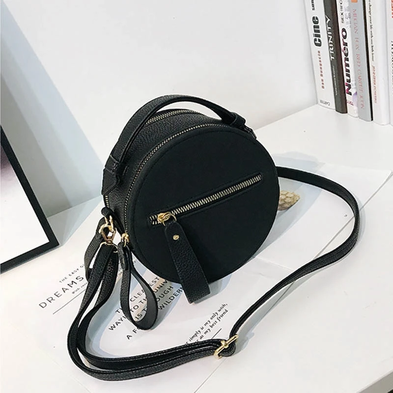 Женская сумка ABDB круглая из искусственной кожи|Сумки с ручками| |