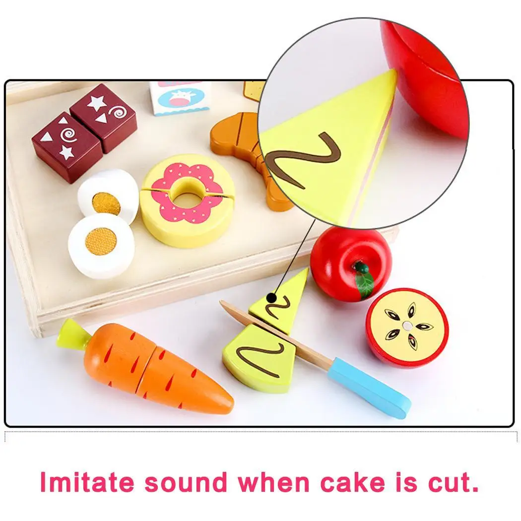 Кухня деревянный магнит фрукты еда резка легко вырезать как изображение унисекс