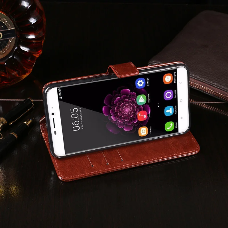 Для Oukitel U20 Plus чехол Роскошный кожаный для телефона Защитный флип Чехол кошелек с