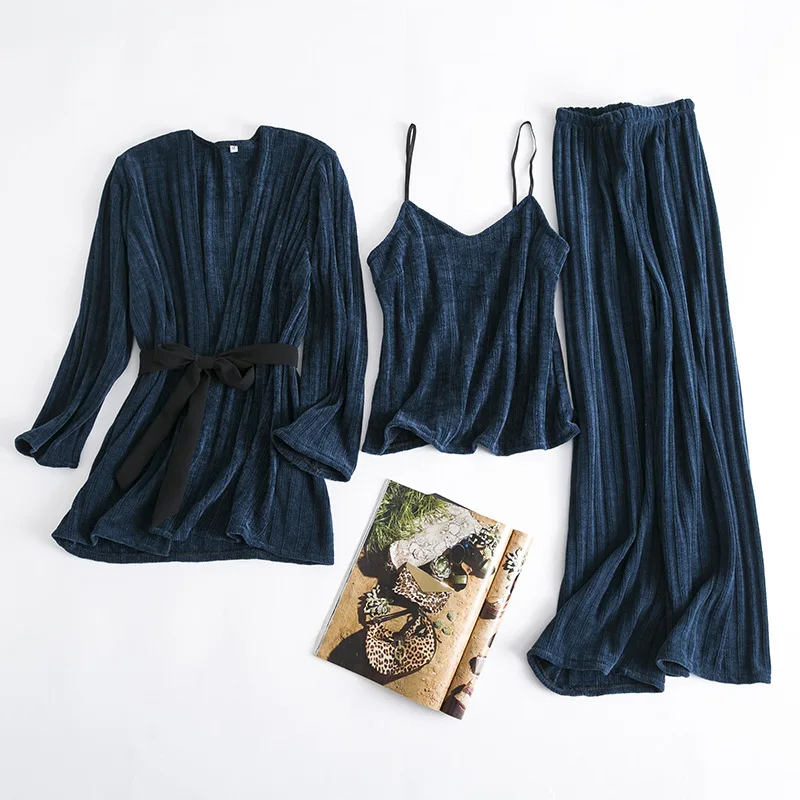 Пикантные женские зимние Бархатные пижамные комплекты MECHCITIZ женская одежда для