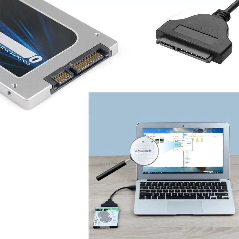 Высокоскоростной адаптер USB 3 0 на SATA 6 Гбит/с поддержка 2 5 дюймового внешнего SSD HDD